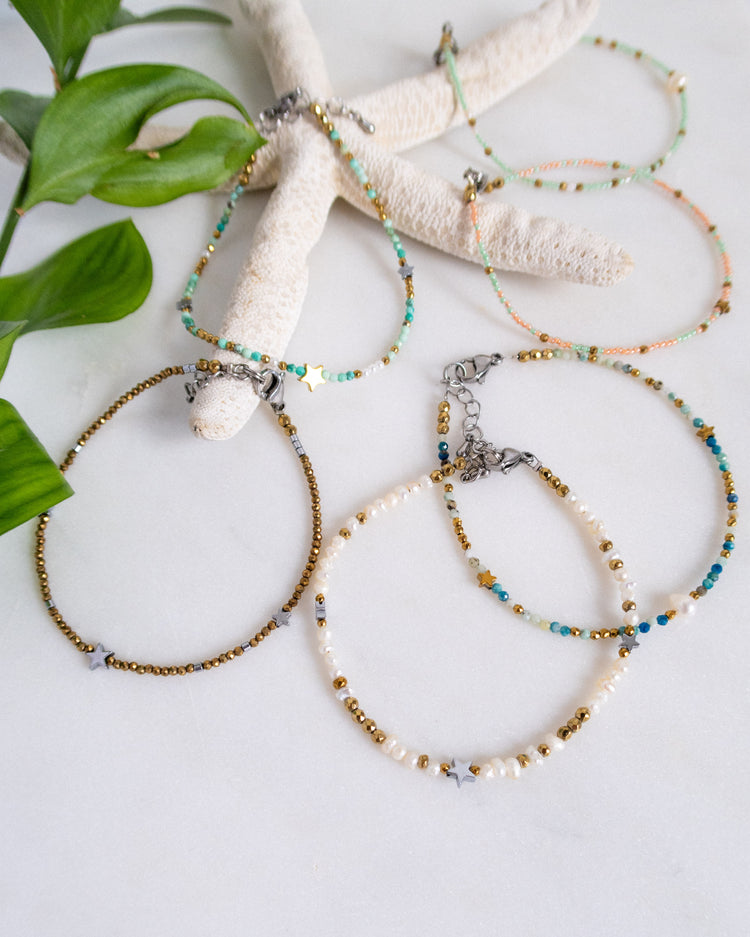 Bratari de picior vara 2023 Love and Stars Jewels