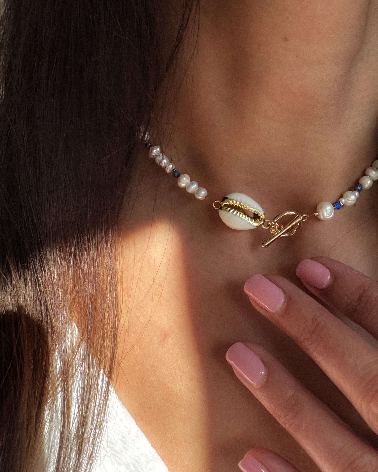 colier de vara perle naturale love and stars jewels