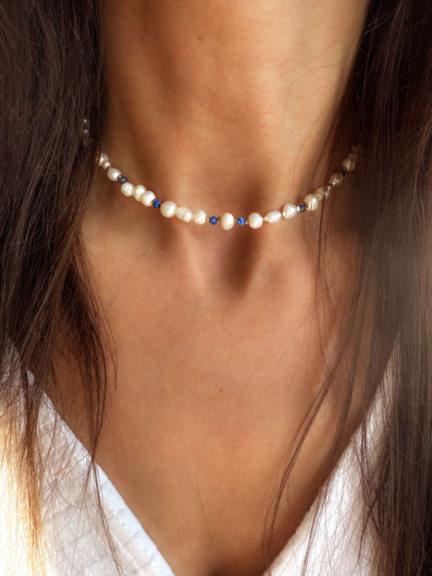 colier de vara perle naturale love and stars jewels