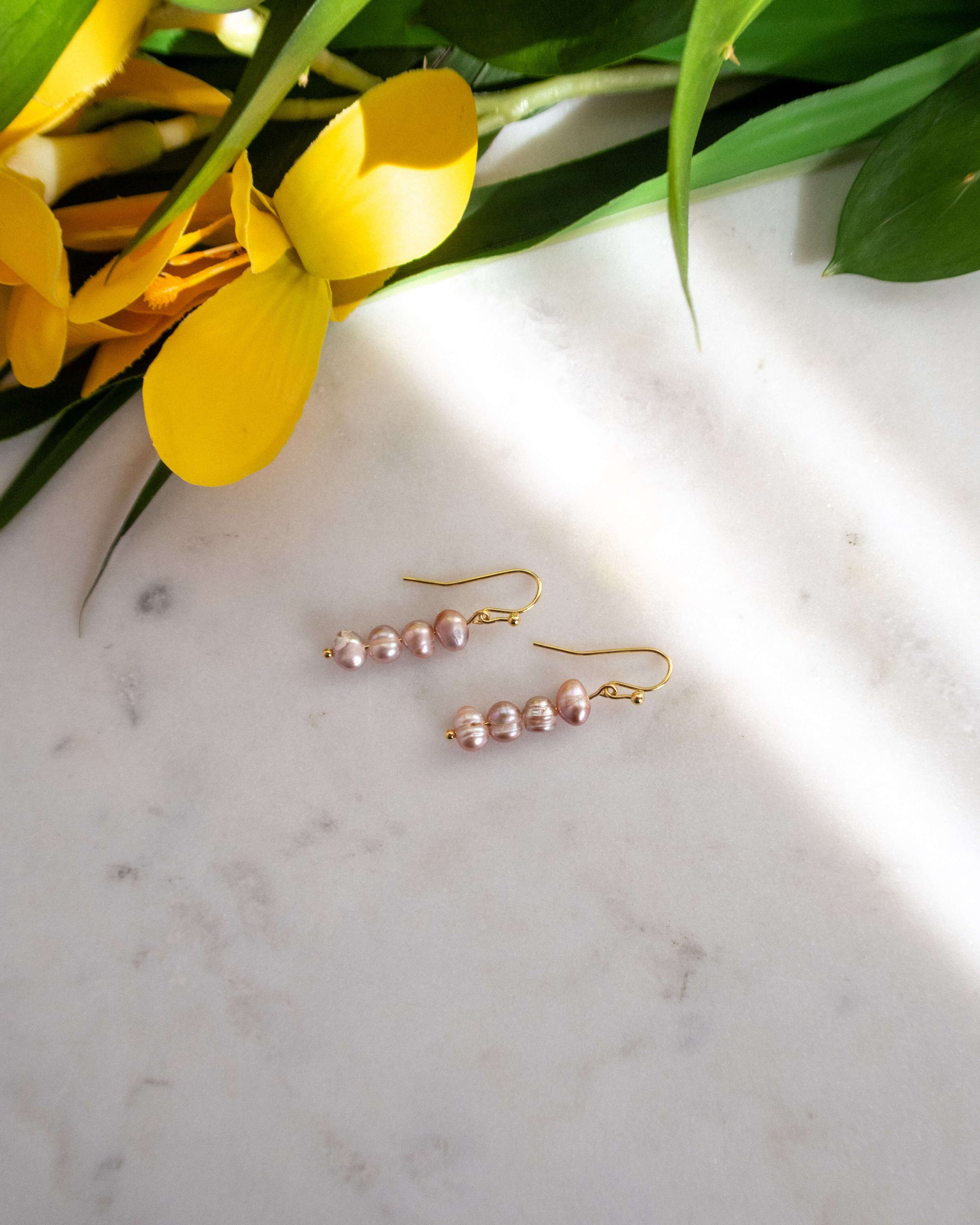 Cercei din perle naturale cu tortita Love and Stars Jewels