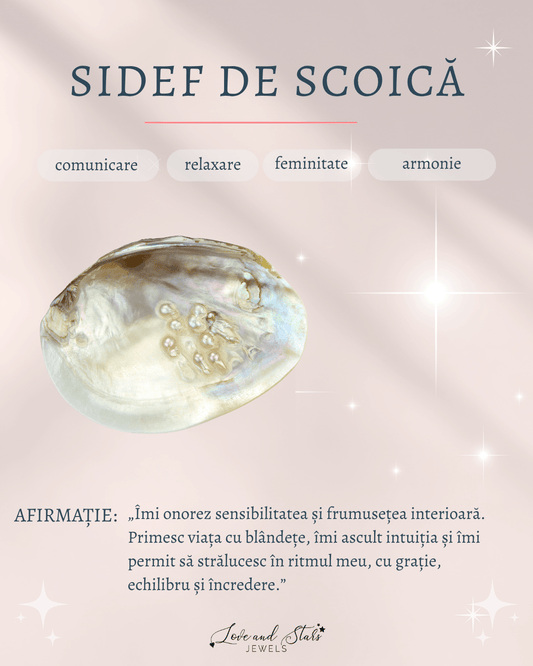 Proprietati spirituale sidef de scoica Love and Stars Jewels