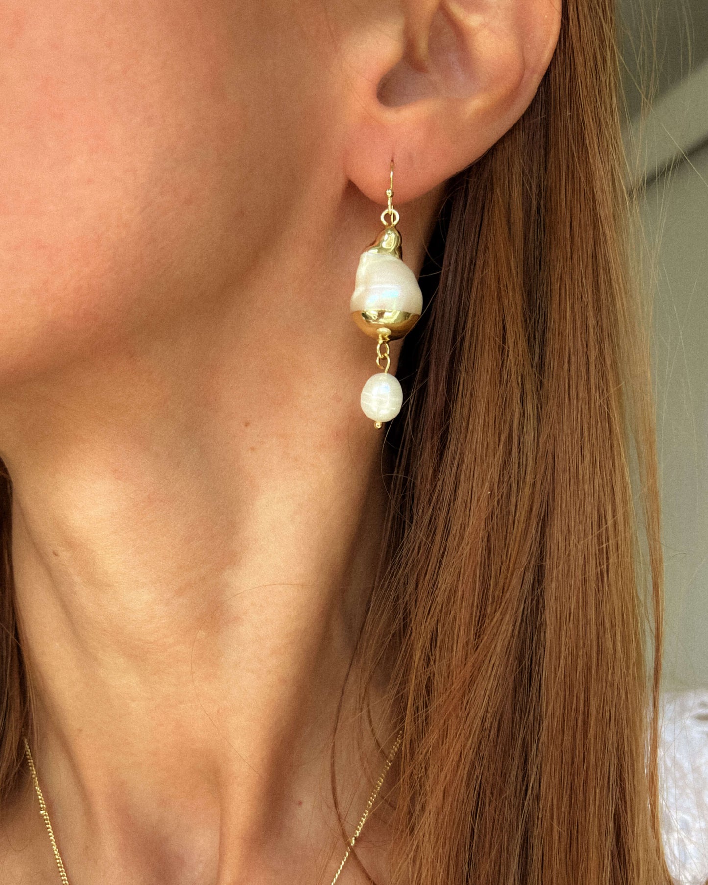 Natural pearl earrings LOVED 