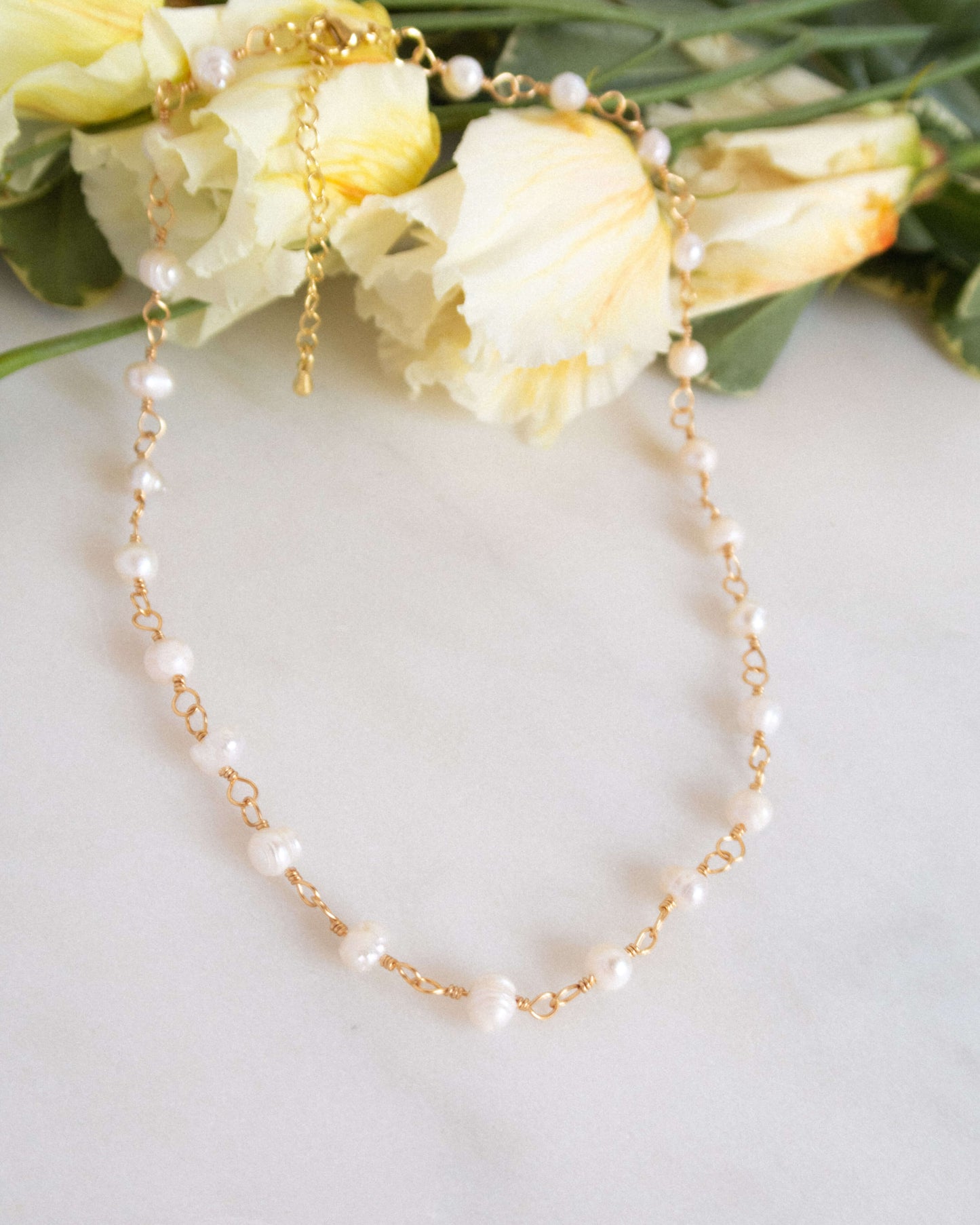 GRAZIA pearl bracelet and necklace set