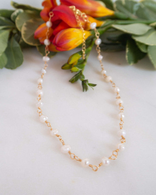 Colier perle naturale cadou pentru sotie Love and Stars Jewels
