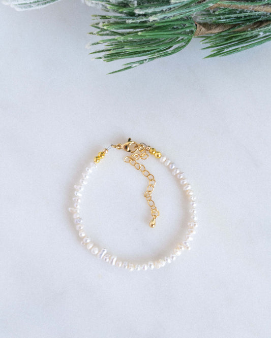 Bratara perle naturale mici cadou de Craciun Love and Stars Jewels