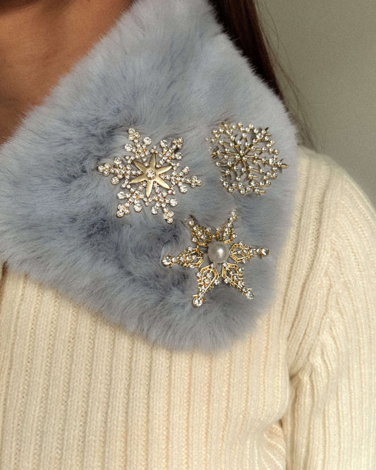 Pachet 3 broșe WHITE SNOW