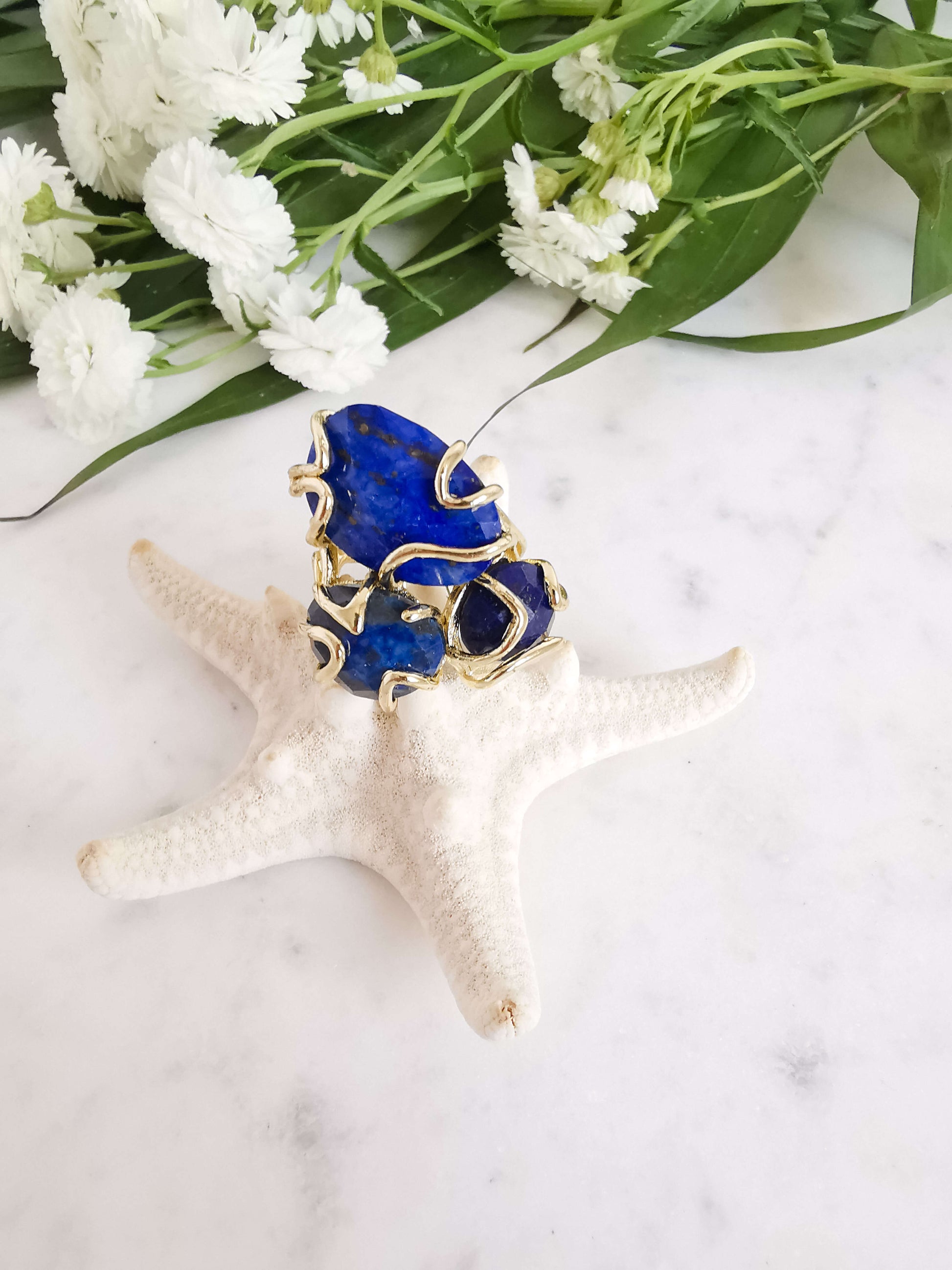 Inel lapis lazuli vara 2023 Love and Stars Jewels