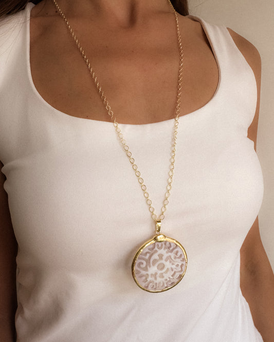 Colier lung pandant dantela Love and Stars Jewels