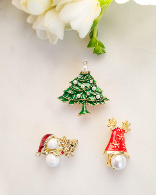 Pachet 3 broșe TINY SNOW