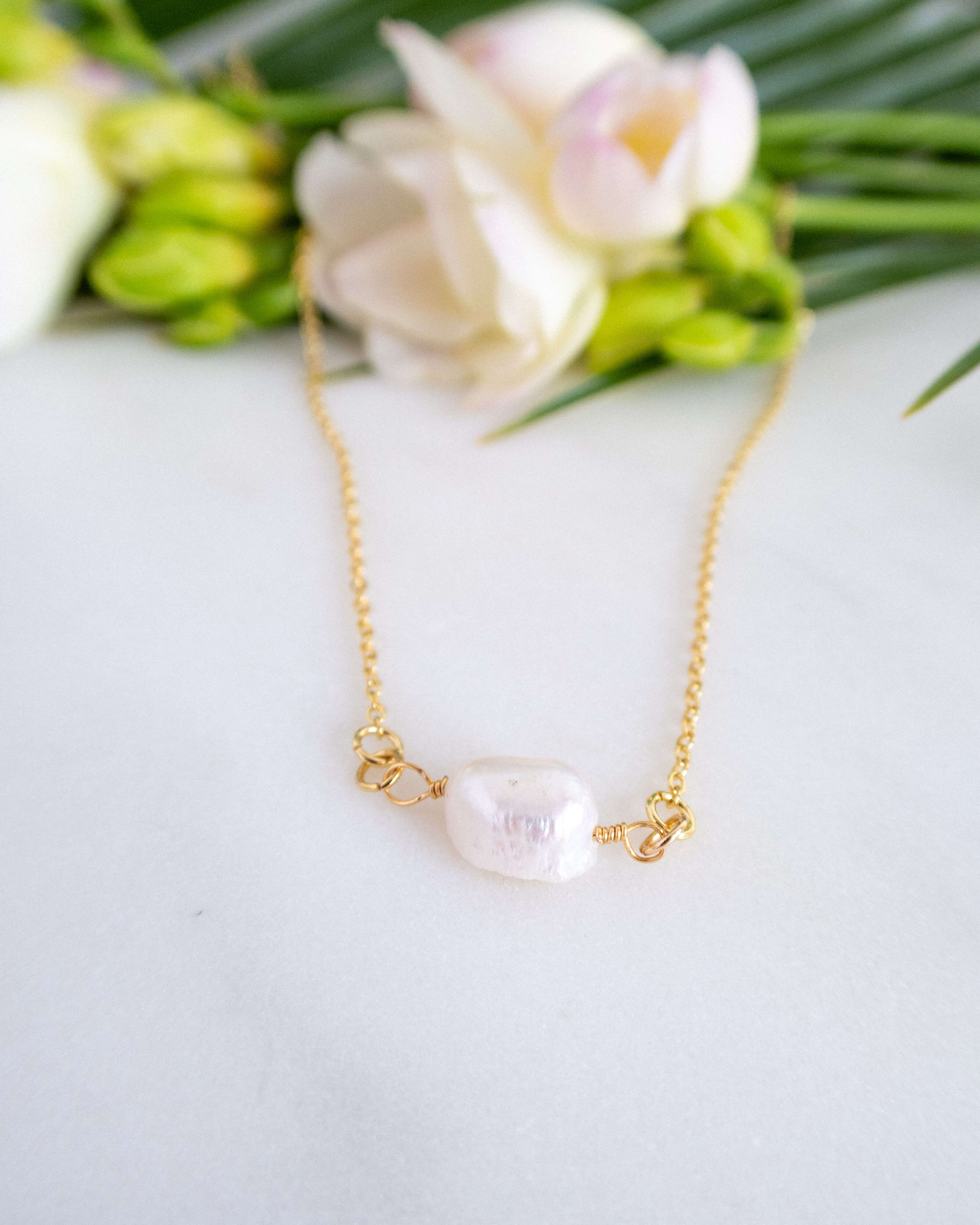 Colier lung perla naturala love and stars jewels