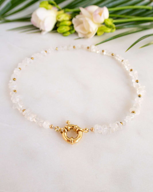 colier la baza gatului din piatra lunii love and stars jewels