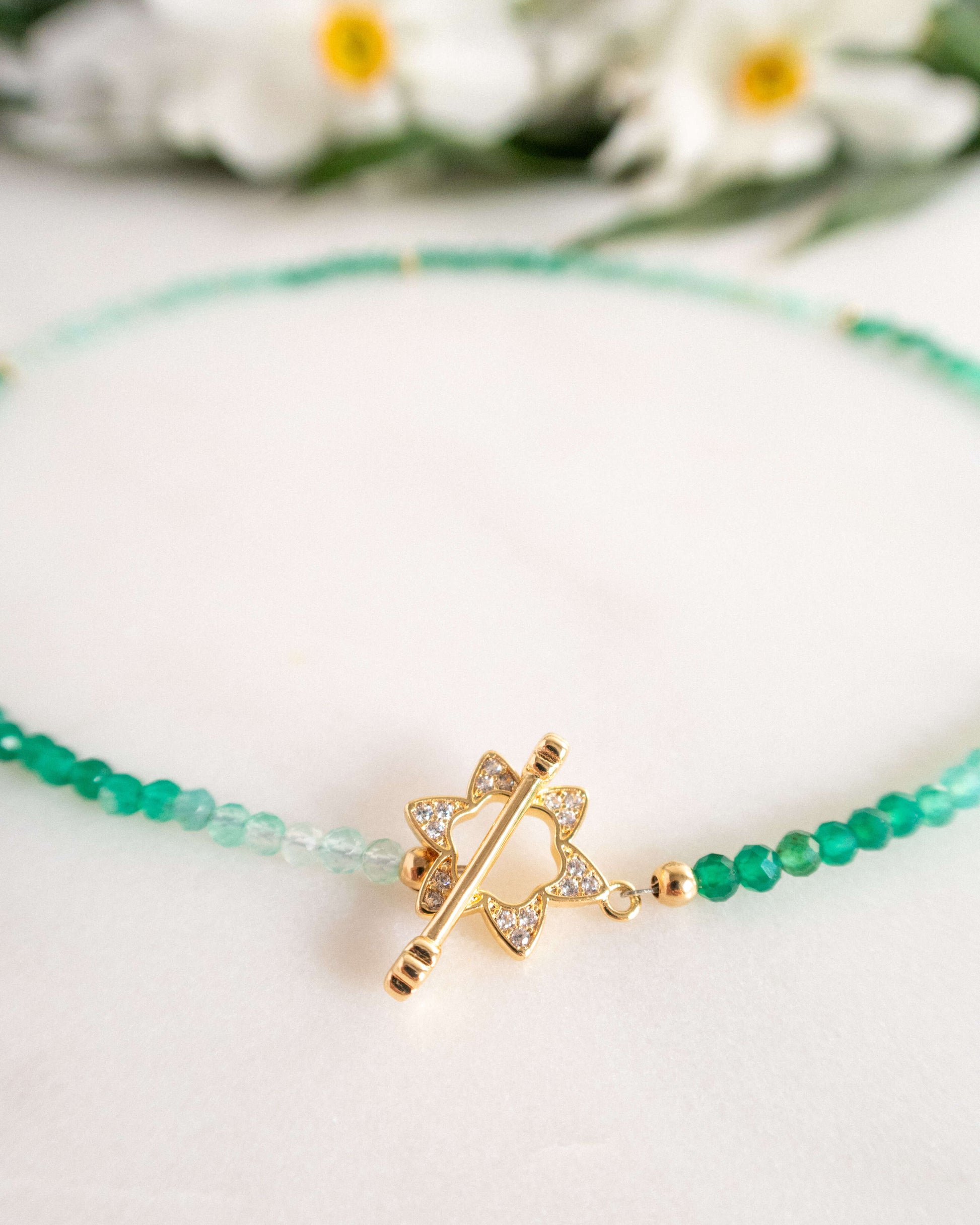 Colier verde cadou pentru iubita love and stars jewels
