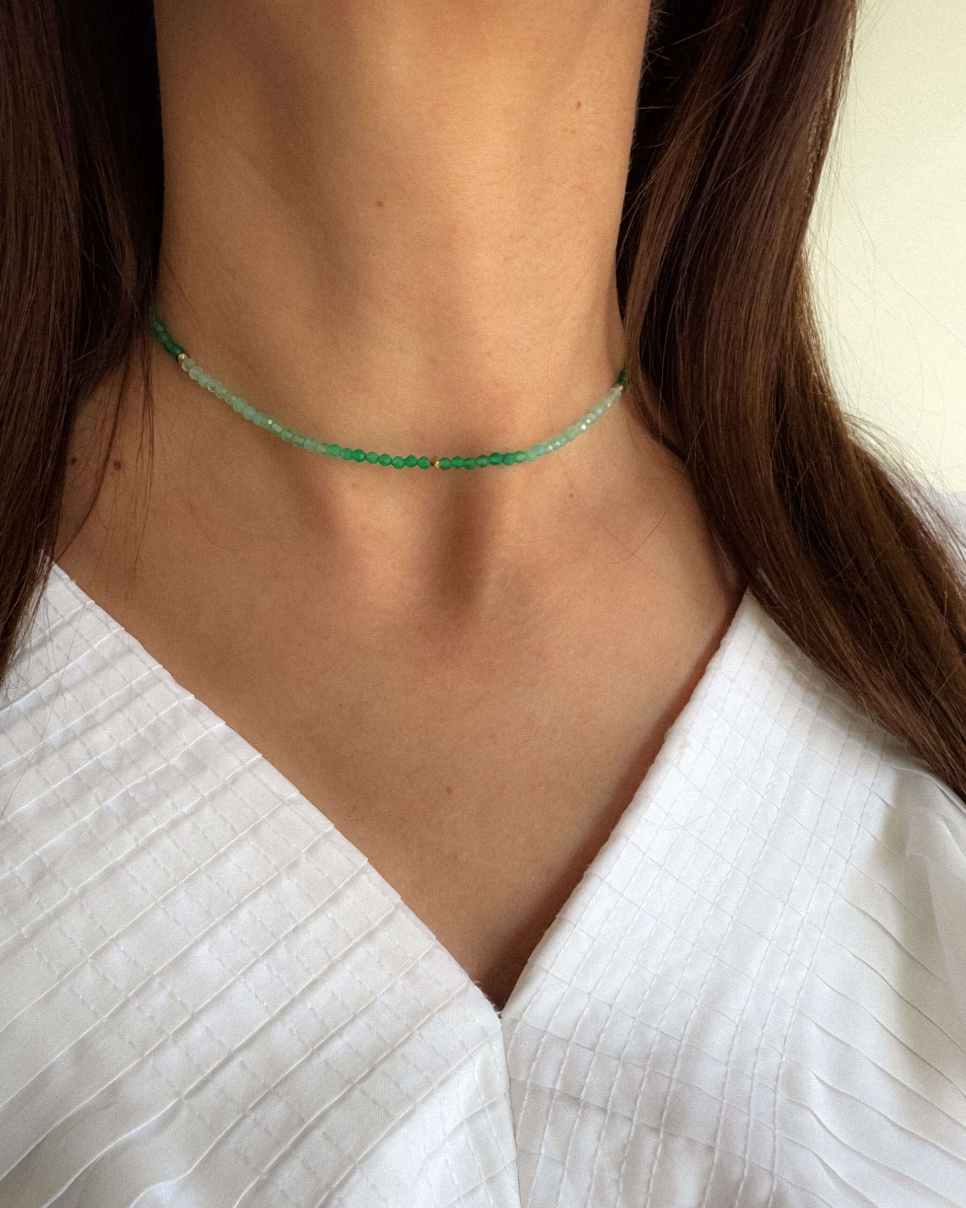 Colier verde cadou pentru iubita love and stars jewels
