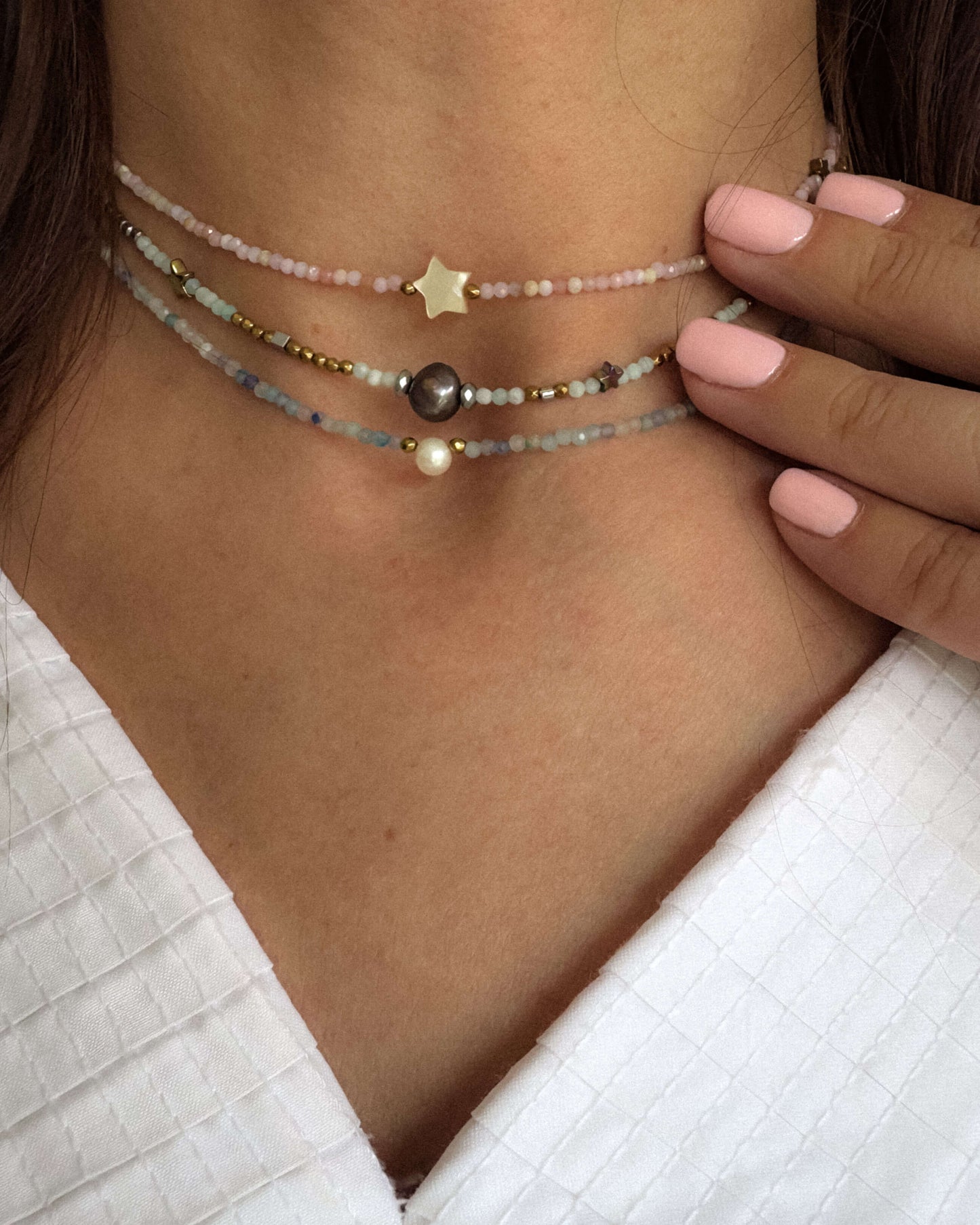Colier opal stea sidef de scoica love and stars jewels