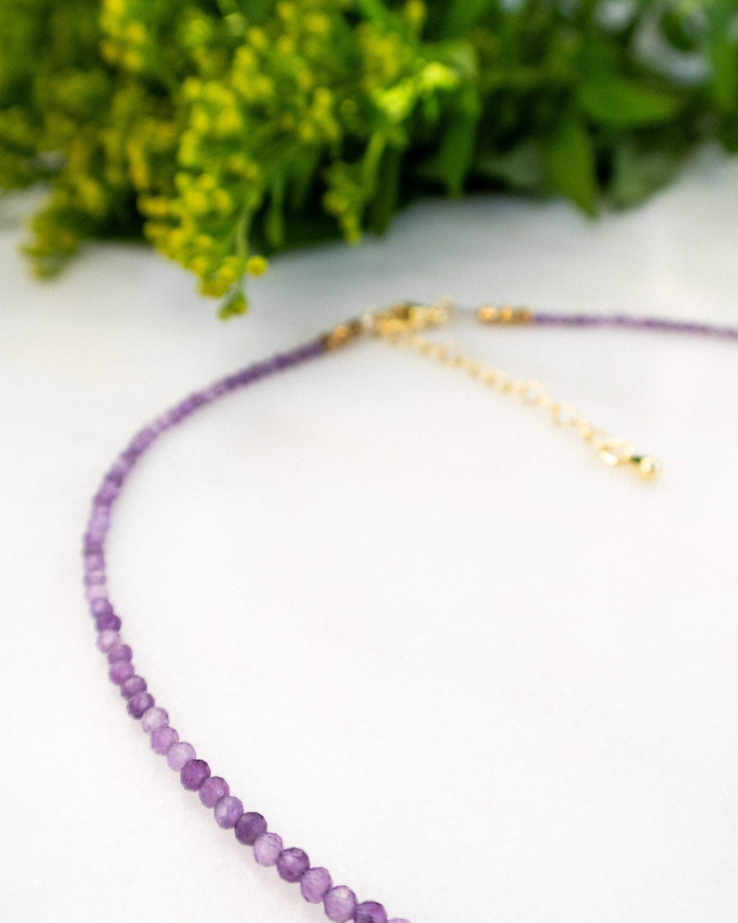 Colier din ametist perlă naturală LUCIA