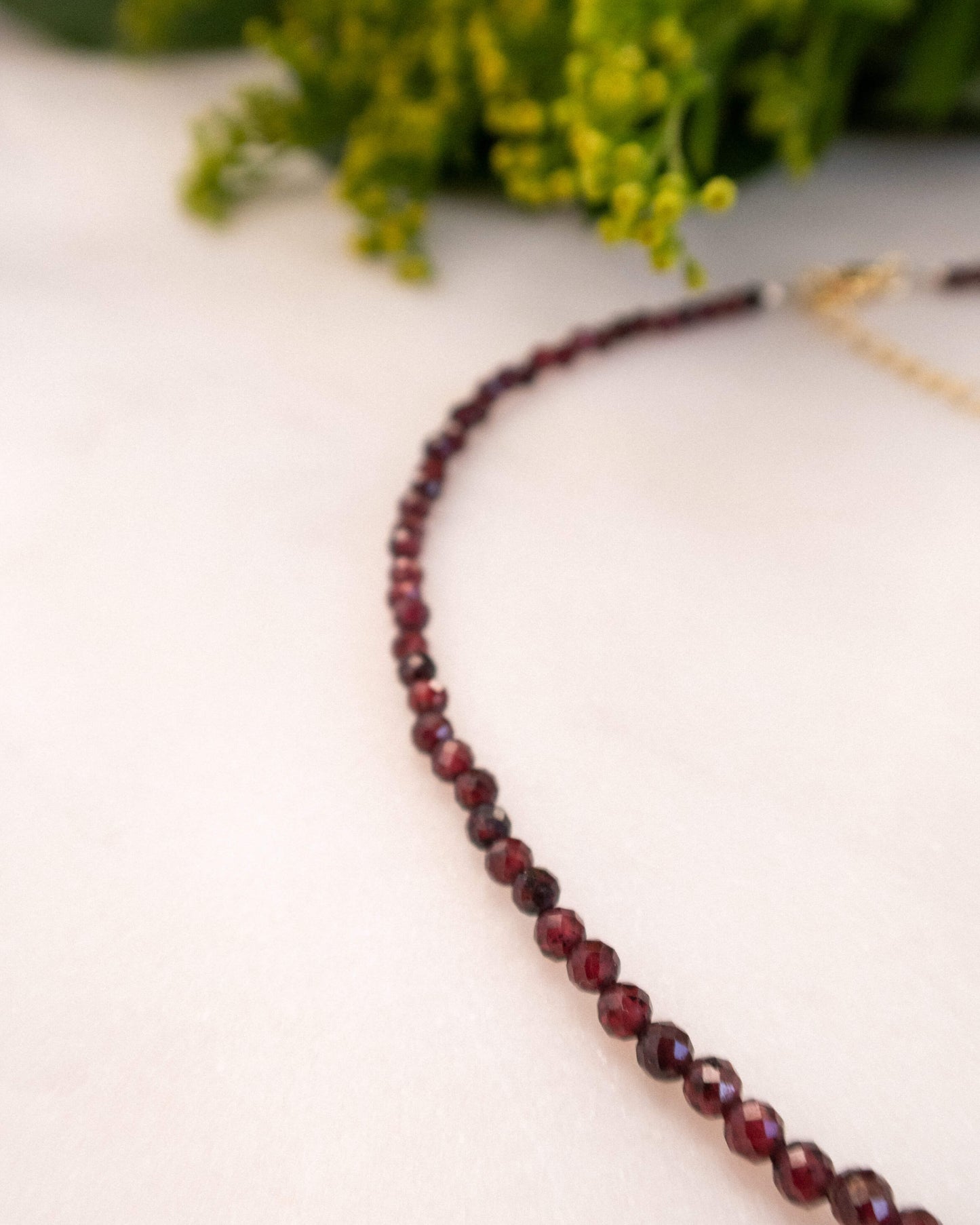 Colier stea perlă naturală granat FELICIA