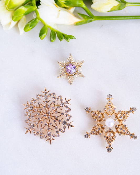 Pachet 3 broșe SNOW