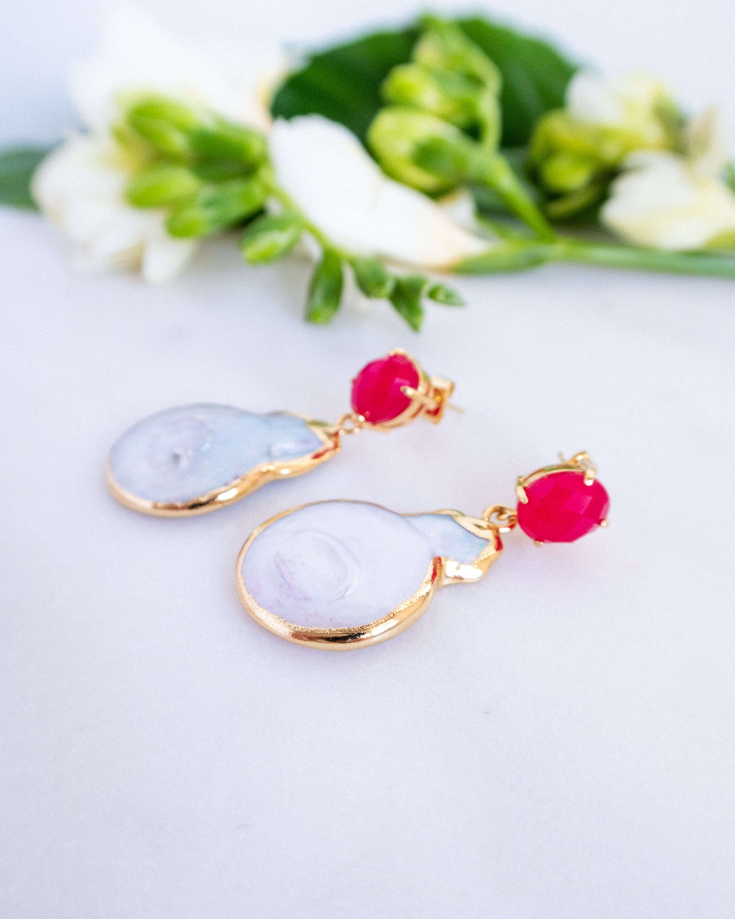 cercei perle naturale jad cadou pentru sotie love and stars jewels