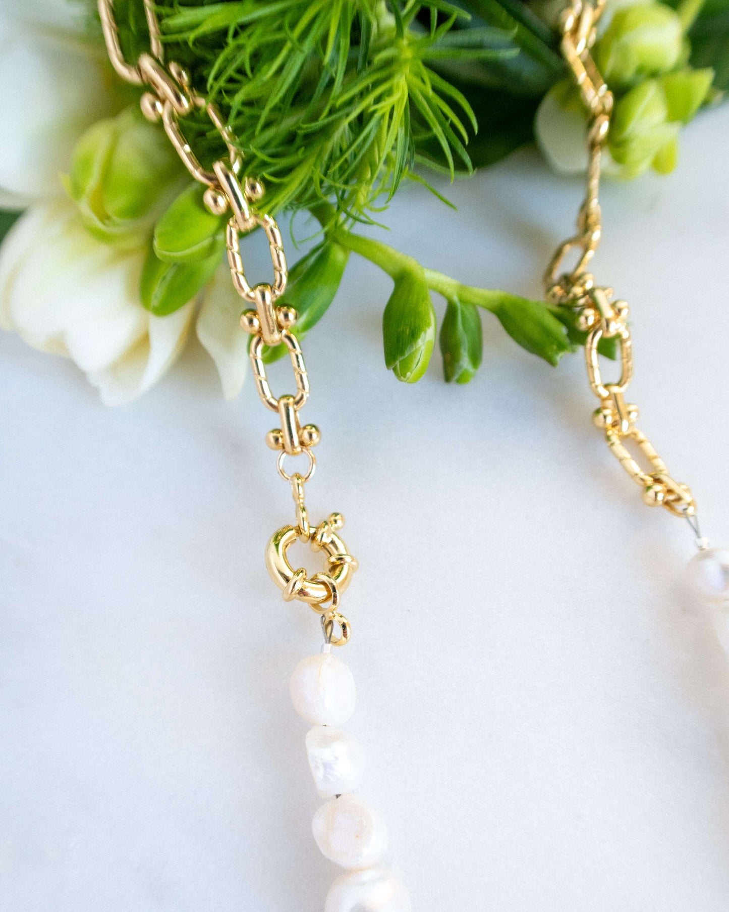 Colier lung perle naturale