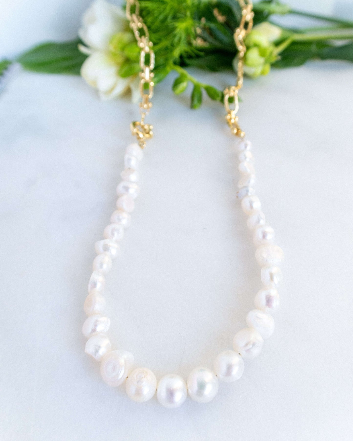 Colier lung perle naturale