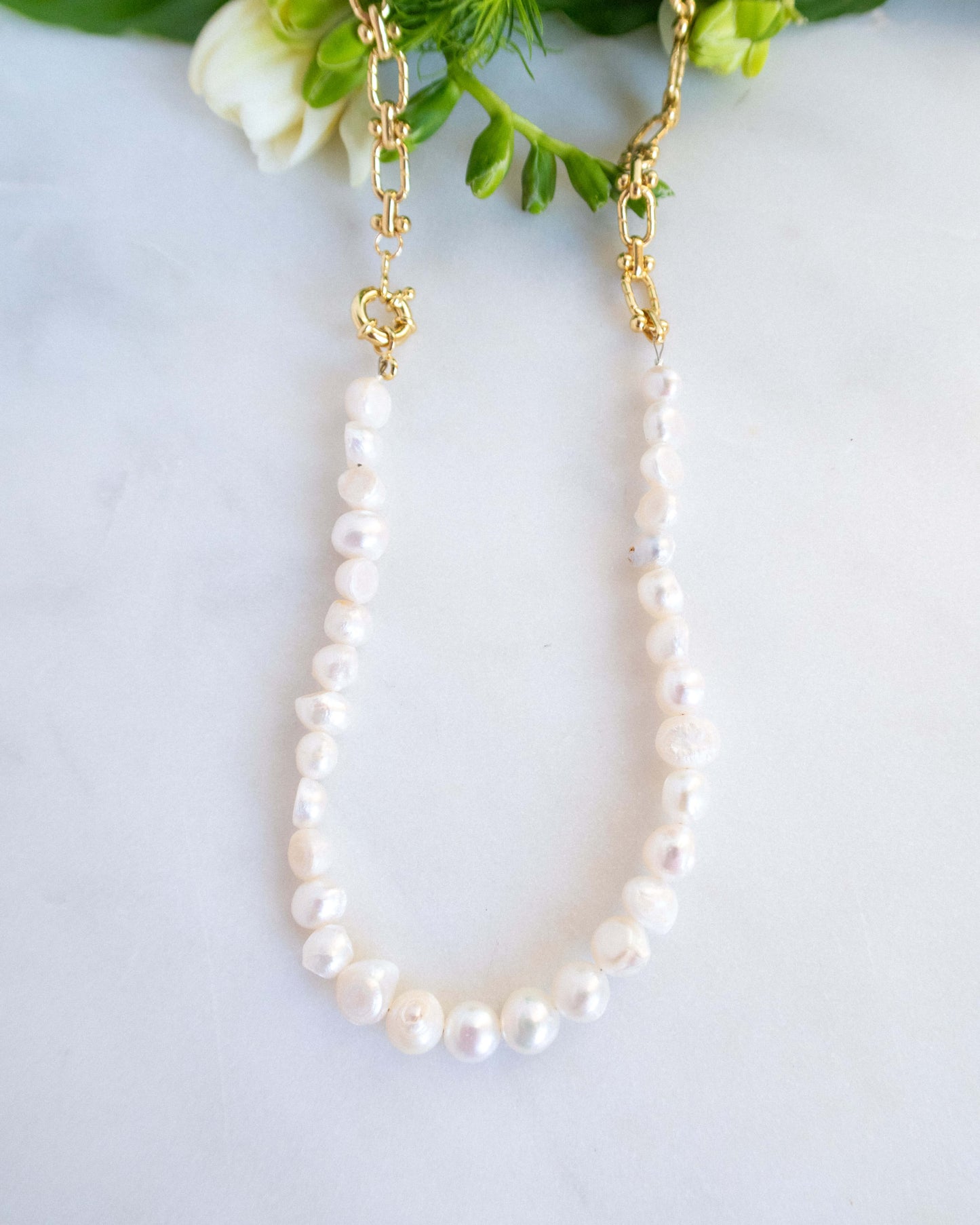 Colier lung perle naturale