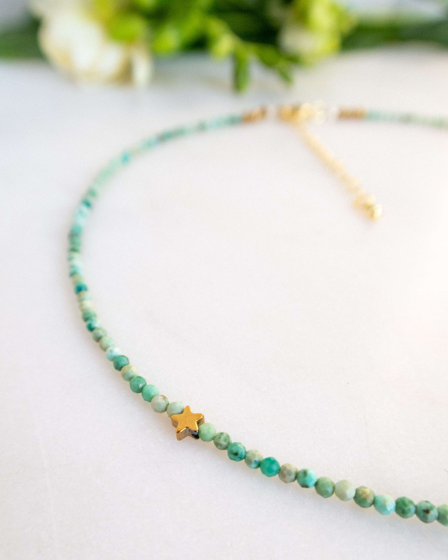 Colier turcoaz natural love and stars jewels