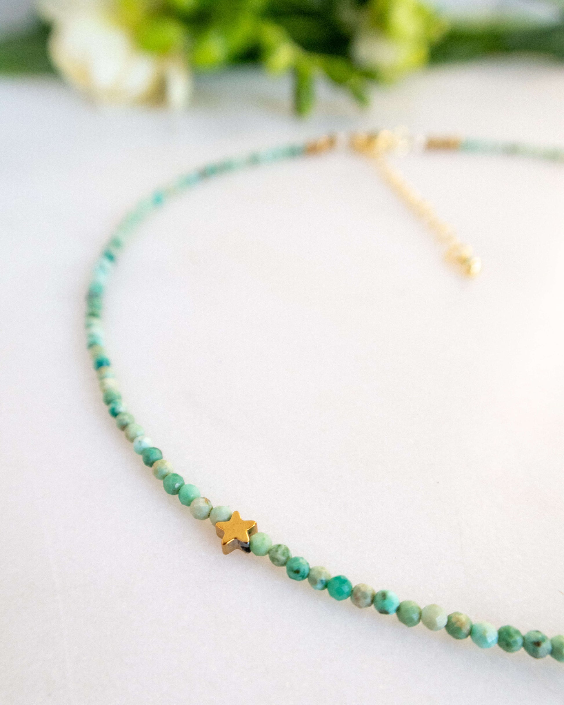 Colier turcoaz natural love and stars jewels