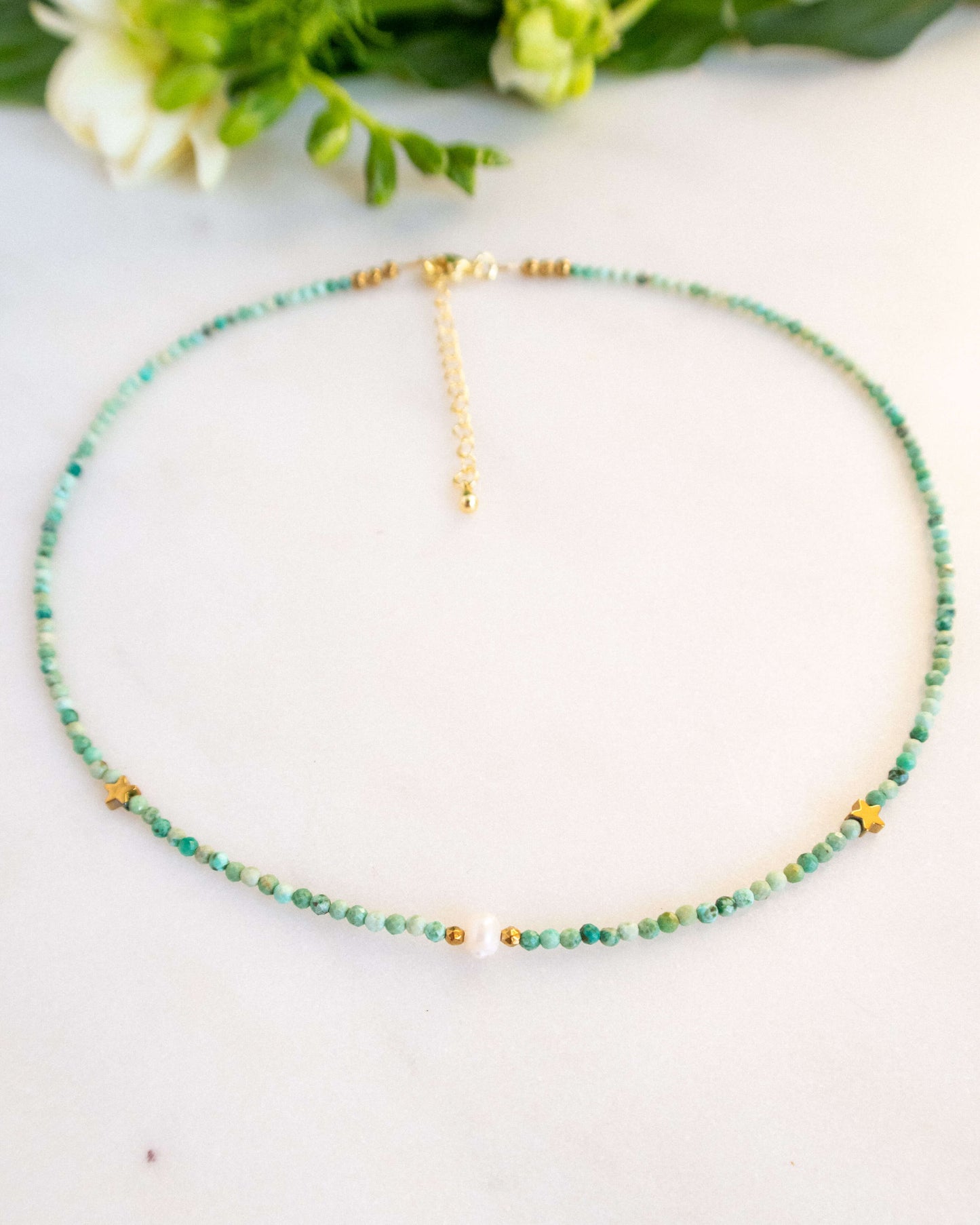 Colier turcoaz natural love and stars jewels