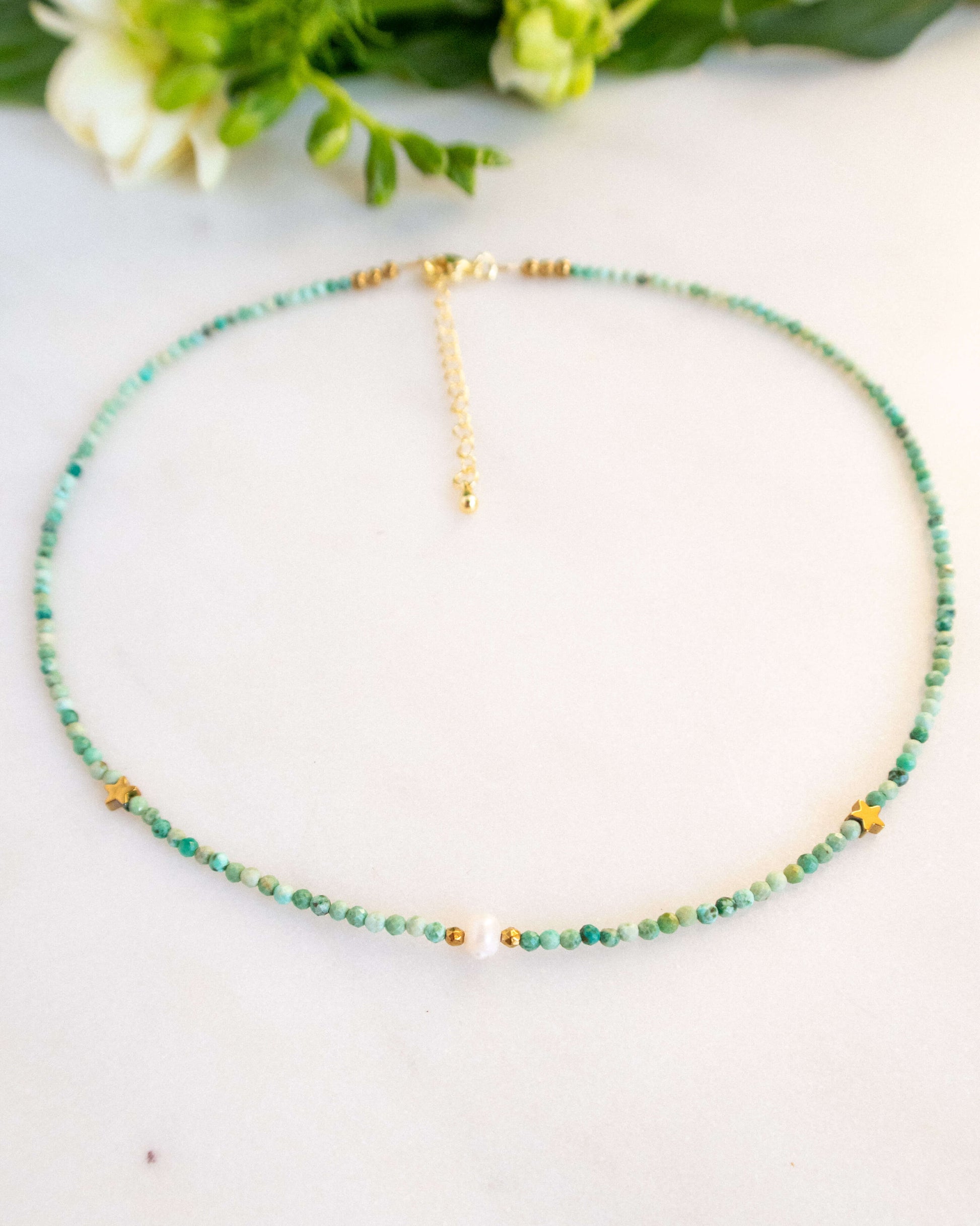 Colier turcoaz natural love and stars jewels