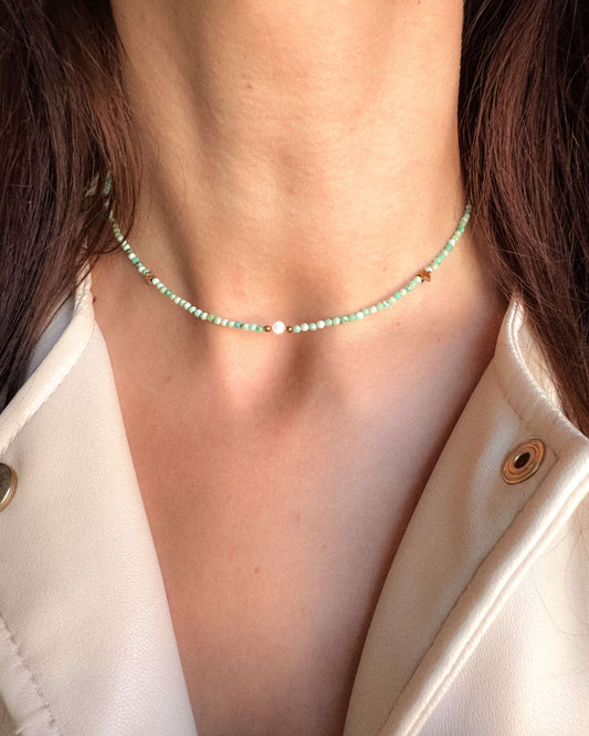Colier turcoaz natural love and stars jewels