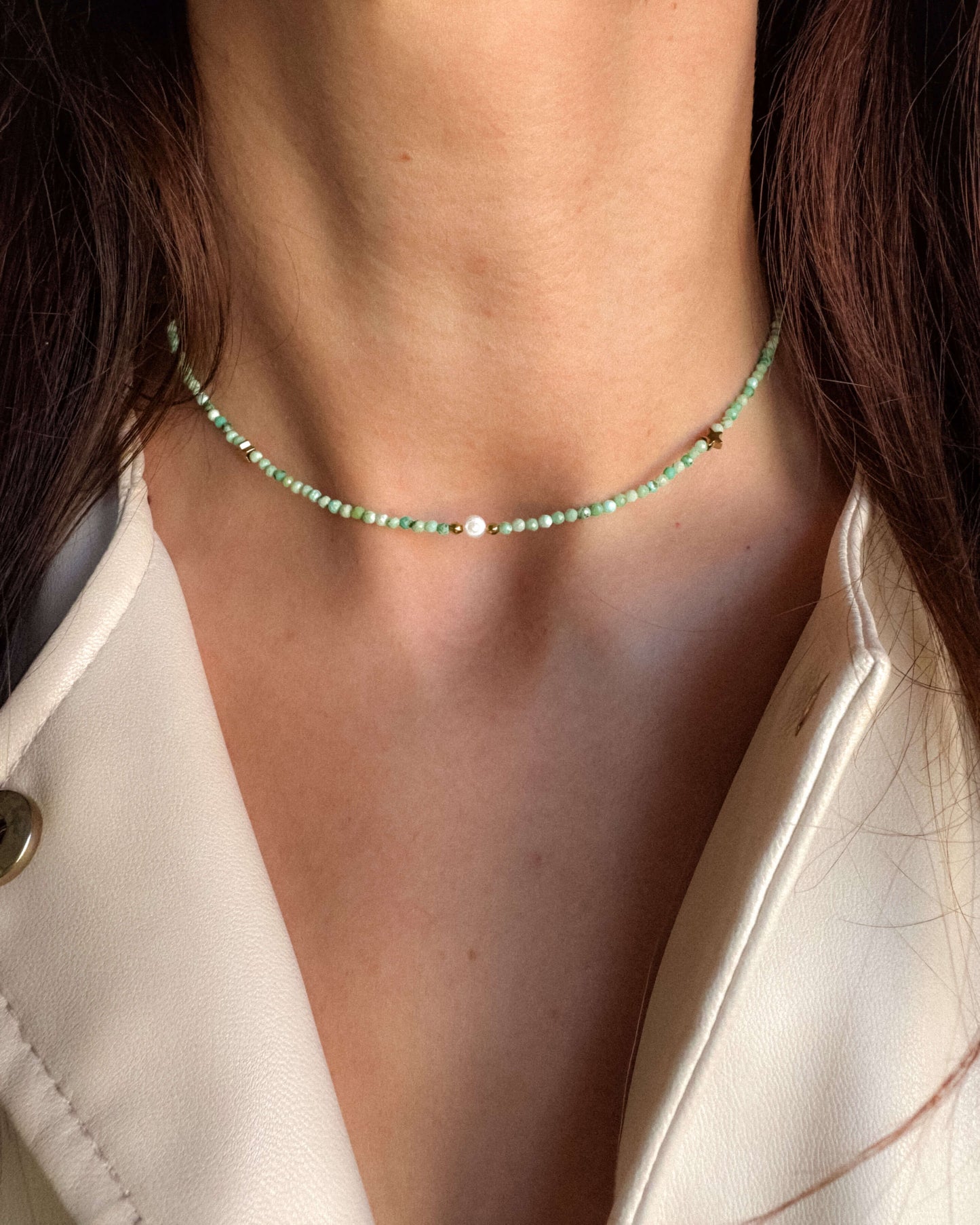 Colier turcoaz natural love and stars jewels