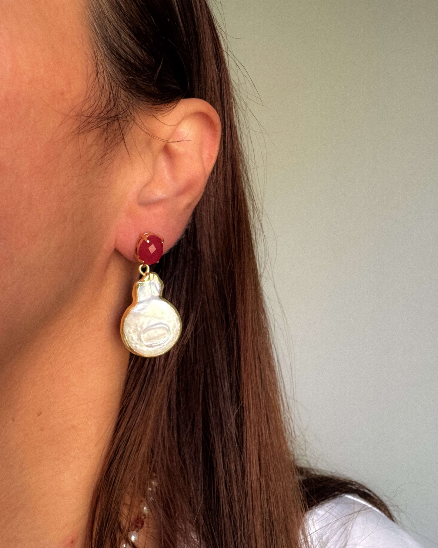 cercei perle naturale jad cadou pentru sotie love and stars jewels