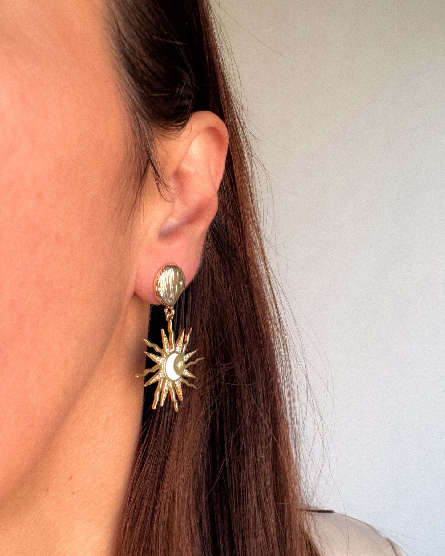 Cercei soare și lună zirconii ALYX