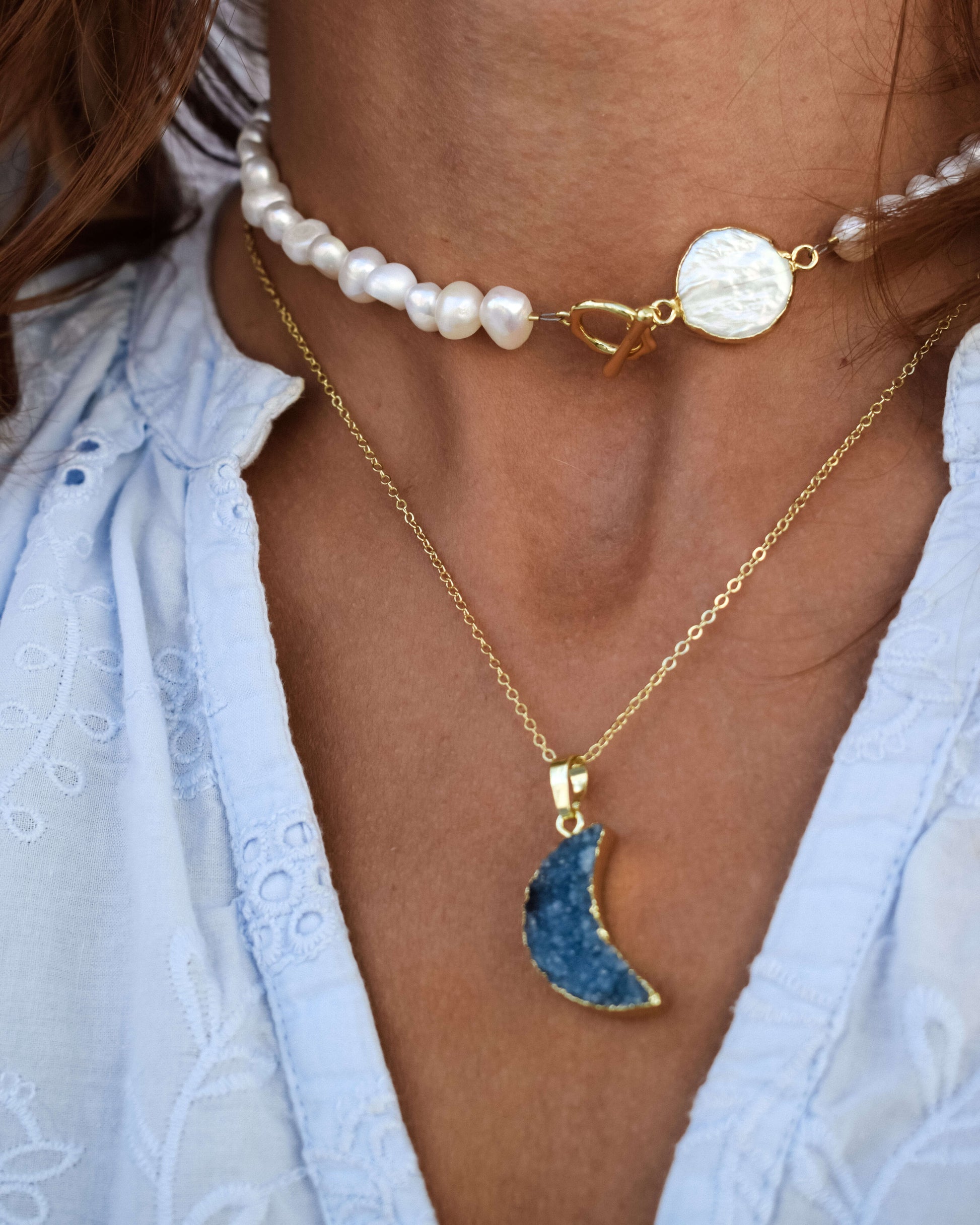 Colier cu perle cadoul perfect pentru femei toamna 2022 Love and Stars Jewels