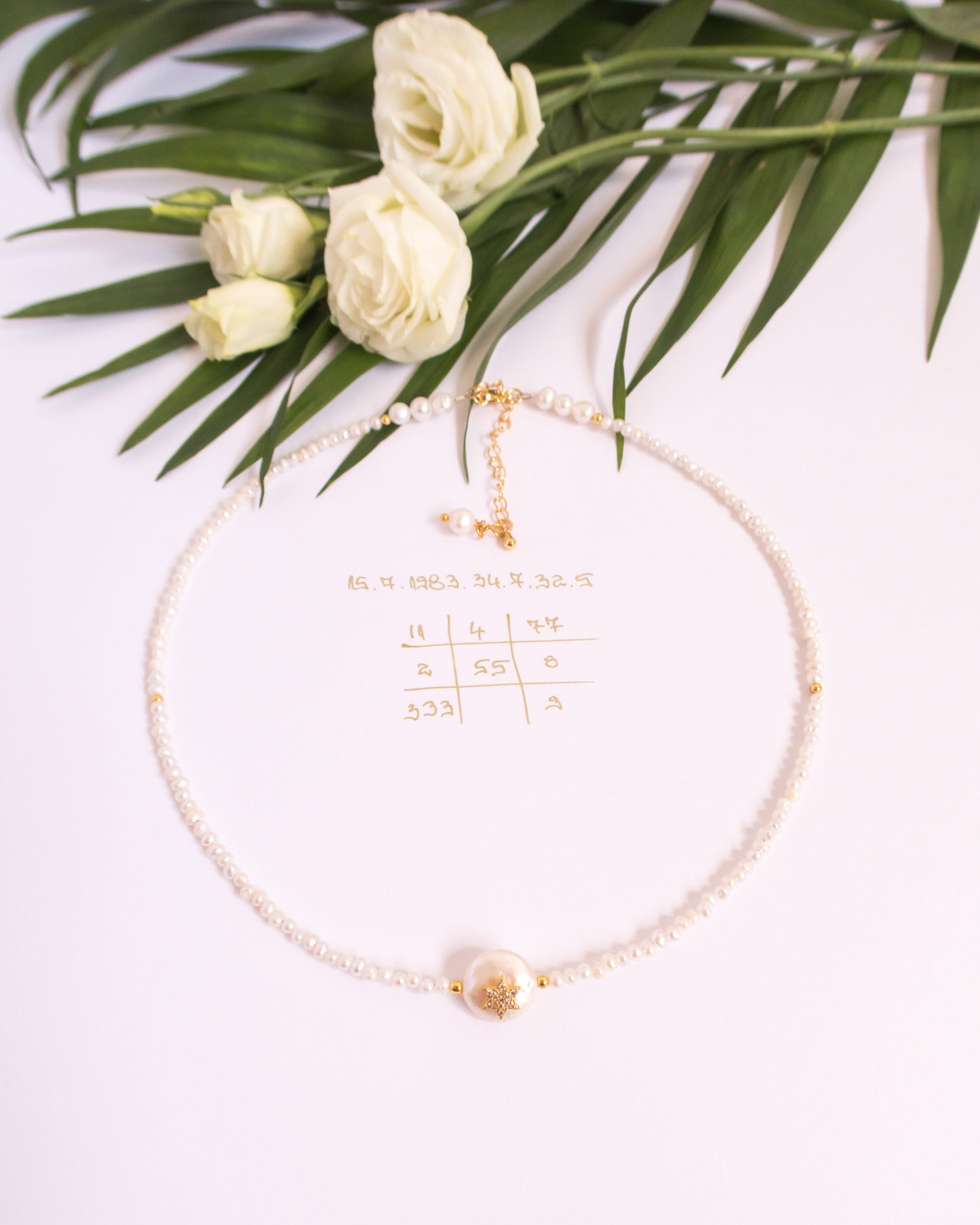 Colier personalizat data nastere Love and Stars Jewels Bijuterie personalizata data nasterii