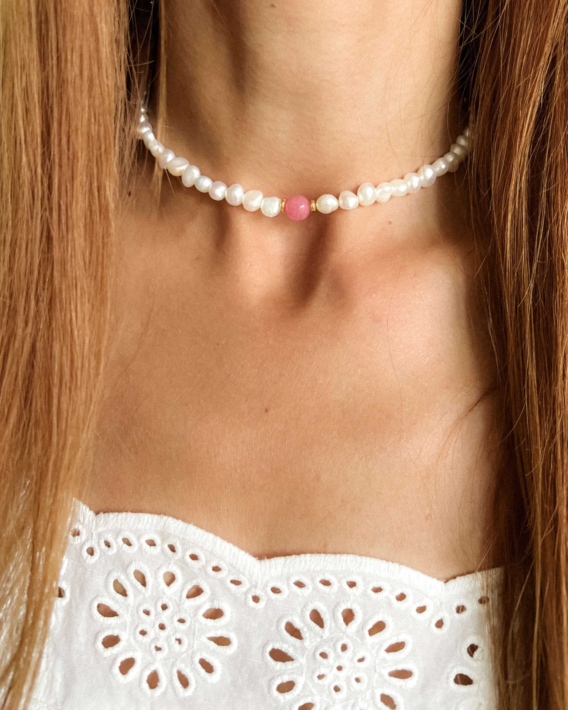 Colier cu perle Love and Stars Jewels